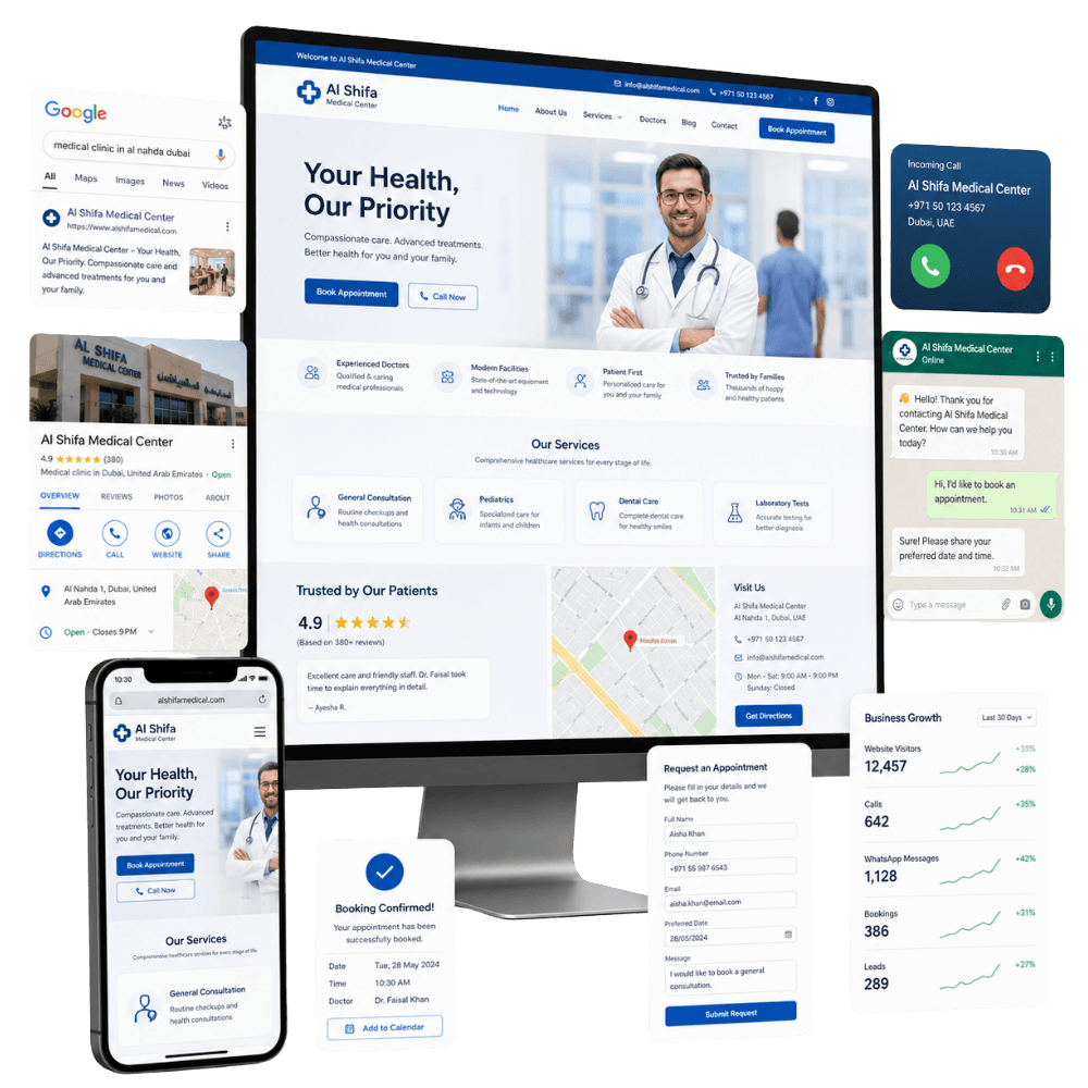 Local business growing with a professional website