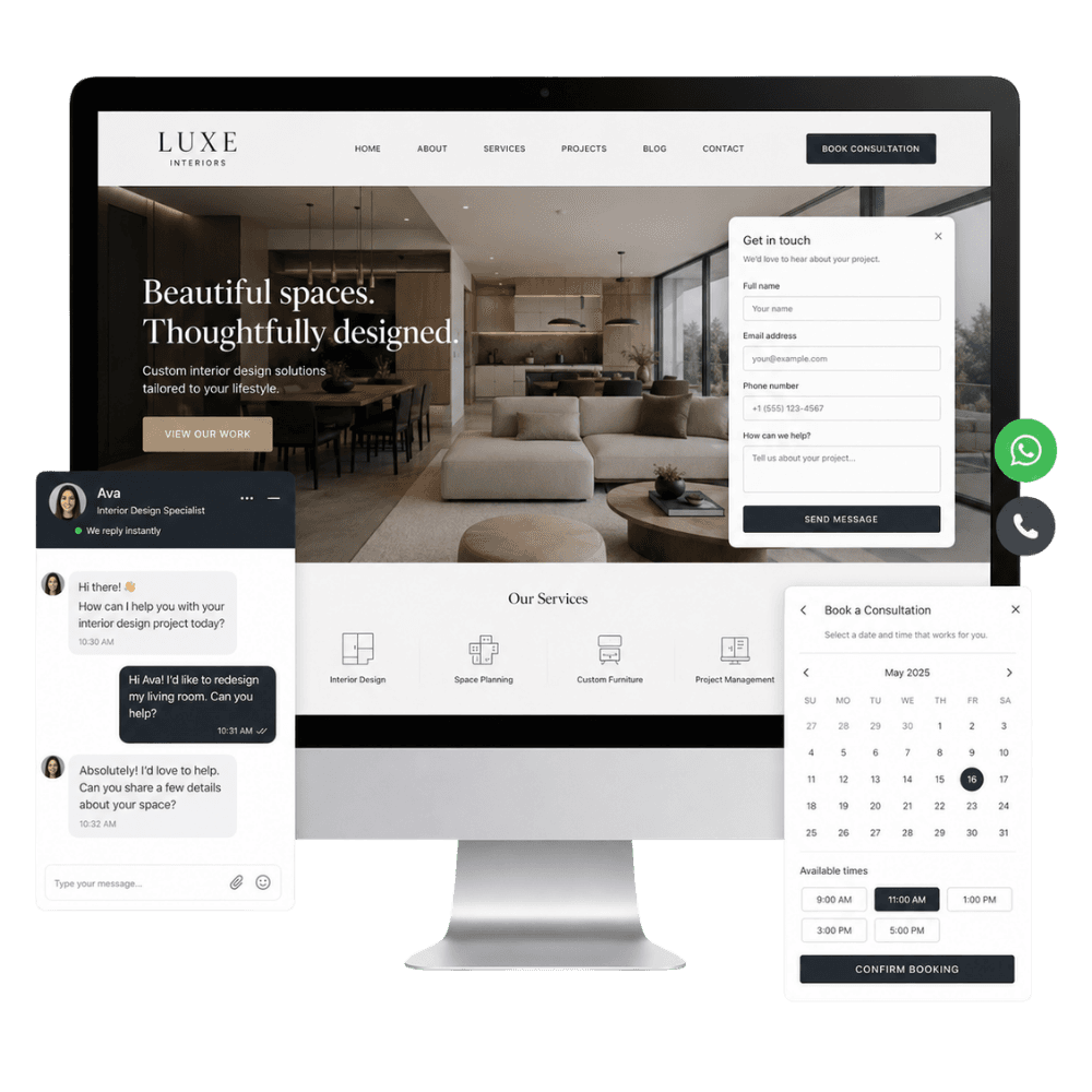 Live chat and customer messaging