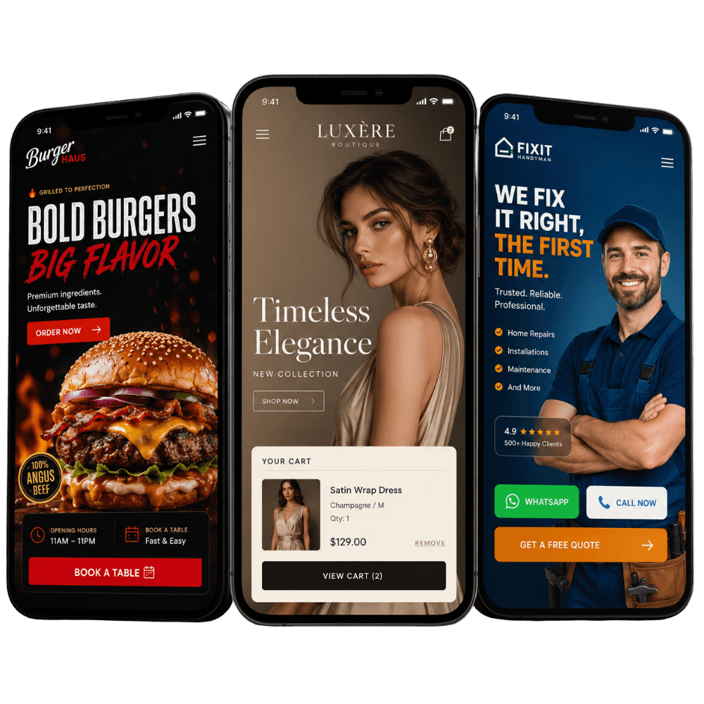Professional websites built with Kshaf AI